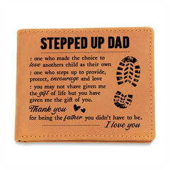 To My Stepdad Gift of Life – Leather Wallet